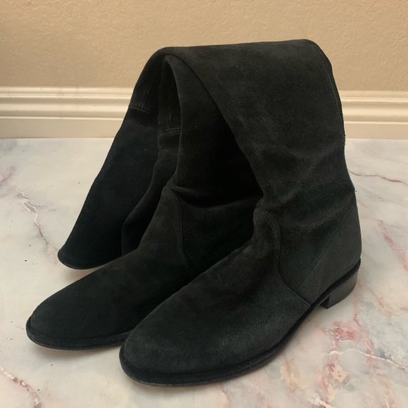 Stuart weitzman lowland over the knee OTK black suede boot size 5 - Picture 8 of 16